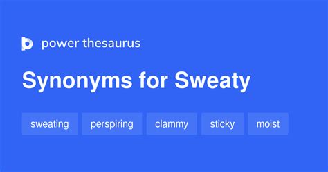 sweaty synonym